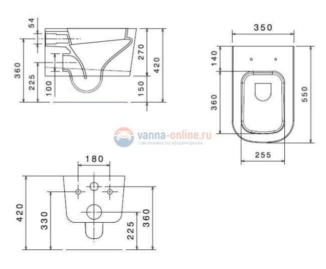 Комплект 6 в 1: 514306 Meg11: Инсталляция Mepa VariVIT A31 514306 + Унитаз подвесной безободковый Galassia Meg11 5411 35 x 55 см, сиденье SoftClose 5455 Комплект 6 в 1: 514306 Meg11: Инсталляция Mepa VariVIT A31 514306 + Унитаз подвесной безободковый Galassia Meg11 5411 35 x 55 см, сиденье SoftClose 5455