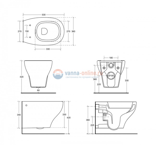 Комплект 6 в 1: 514306 Eden безободковый: Инсталляция Mepa VariVIT A31 514306 + Унитаз подвесной Galassia Eden 7212 36 x 53 см безободковый, сиденье SoftClose 7220 Комплект 6 в 1: 514306 Eden безободковый: Инсталляция Mepa VariVIT A31 514306 + Унитаз подвесной Galassia Eden 7212 36 x 53 см безободковый, сиденье SoftClose 7220