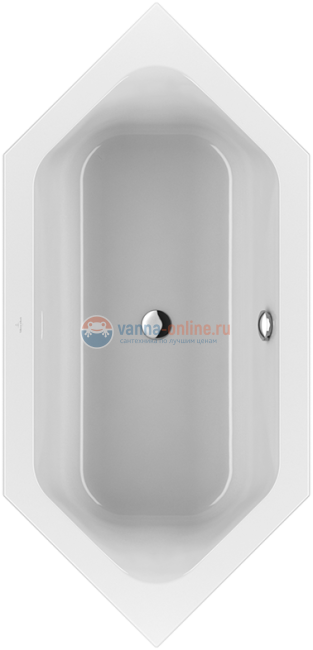 Акриловая ванна Villeroy&Boch Loop&Friends 190 x 90 UBA199LFS6V-01, внутри прямоугольник