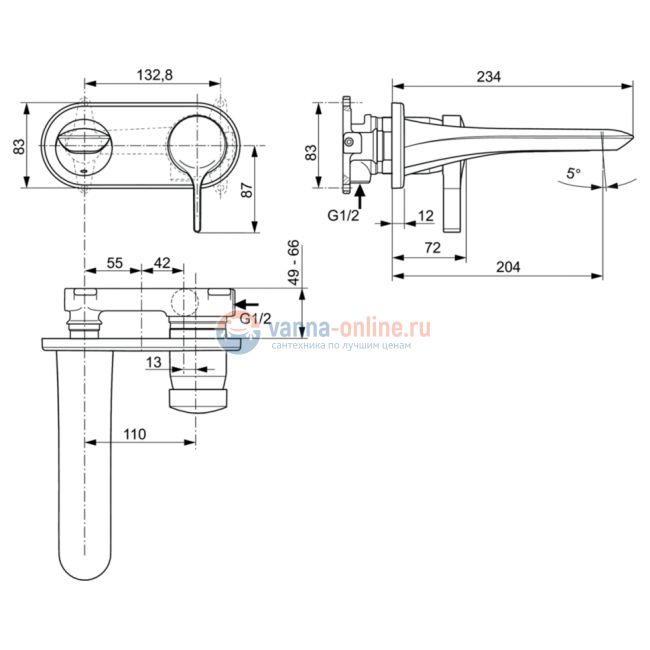 Смеситель для раковины Ideal Standard MELANGE A5591AA