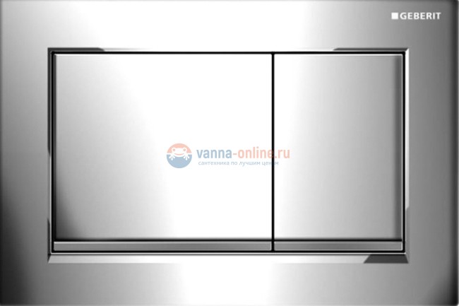 Клавиша Geberit Omega Type 30 115.080.KH.1, глянцевая, матовый хром