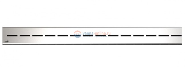 Решетка водосточная AlcaPlast Route-850M, нержавеющая сталь матовая Решетка водосточная AlcaPlast Route-850M, нержавеющая сталь матовая