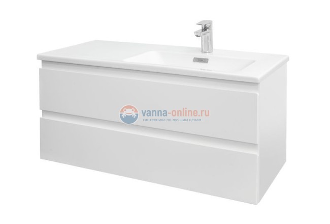 Тумба под раковину Jacob Delafon Madeleine EB2055-J51, 100 см, матовая белая, правая