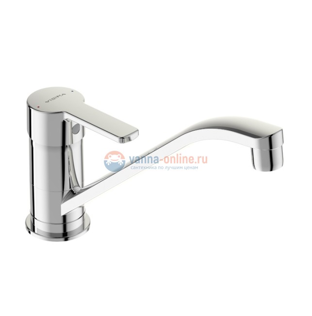 Смеситель Vidima УНО (Uno) BA241AA для кухонной мойки, поворотный излив, хром Смеситель Vidima УНО (Uno) BA241AA для кухонной мойки, поворотный излив, хром