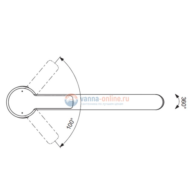 Смеситель Vidima УНО (Uno) BA241AA для кухонной мойки, поворотный излив, хром Смеситель Vidima УНО (Uno) BA241AA для кухонной мойки, поворотный излив, хром