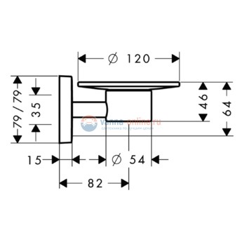 Мыльница Hansgrohe PuraVida 41502000 Мыльница Hansgrohe PuraVida 41502000