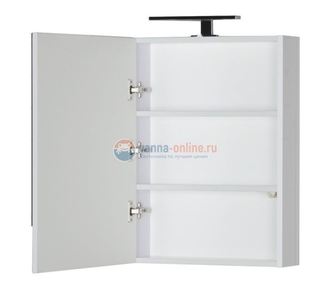 Зеркало-шкаф Aquanet Нота 50 (камерино) 00172681, цвет светлый дуб Зеркало-шкаф Aquanet Нота 50 (камерино) 00172681, цвет светлый дуб