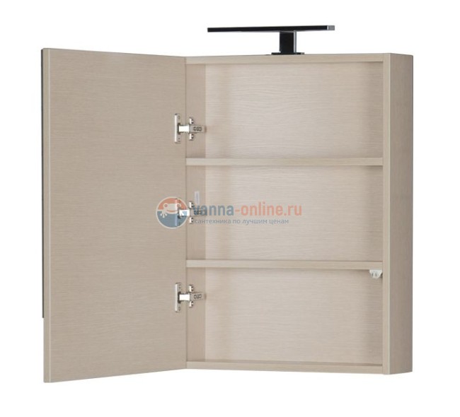 Зеркало-шкаф Aquanet Нота 50 (камерино) 00172681, цвет светлый дуб Зеркало-шкаф Aquanet Нота 50 (камерино) 00172681, цвет светлый дуб