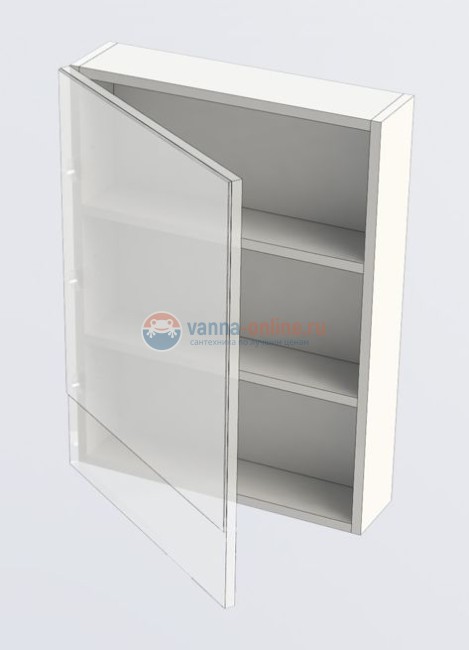 Зеркало-шкаф Aquanet Нота 50 (камерино) 00172681, цвет светлый дуб Зеркало-шкаф Aquanet Нота 50 (камерино) 00172681, цвет светлый дуб