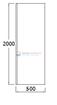 Неподвижный элемент Jacob Delafon Contra E22L50-GA 50 см