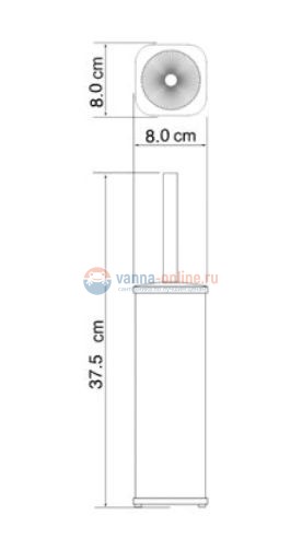 Ершик для унитаза WasserKraft 1137 напольный Ершик для унитаза WasserKraft 1137 напольный