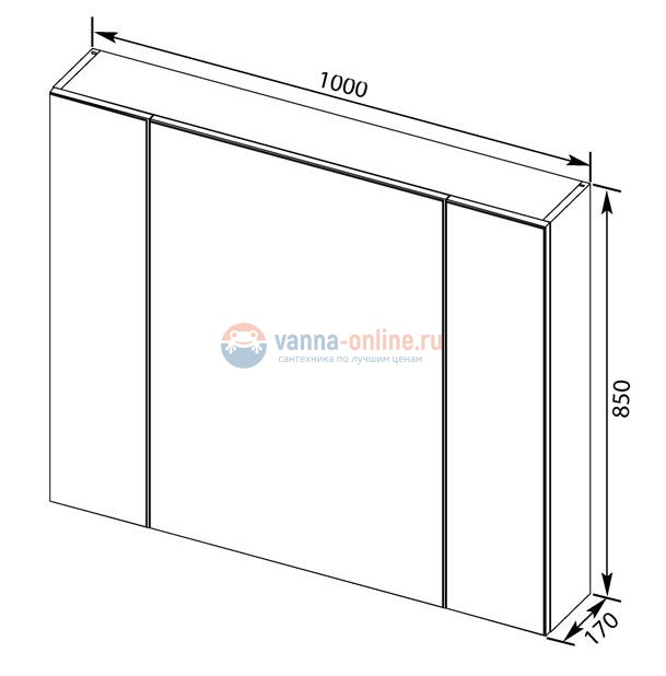 Зеркало-шкаф Aquanet Эвора 100 00182998, цвет дуб антик Зеркало-шкаф Aquanet Эвора 100 00182998, цвет дуб антик