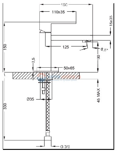 Смеситель Cezares Levico LEVICO-LSM1-01-Cr для раковины Смеситель Cezares Levico LEVICO-LSM1-01-Cr для раковины