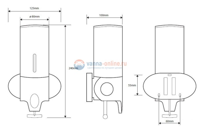 Дозатор жидкого мыла Bemeta Hotel 151109095 12.5 x 10 x 24 см, пластик, хром матовый Дозатор жидкого мыла Bemeta Hotel 151109095 12.5 x 10 x 24 см, пластик, хром матовый