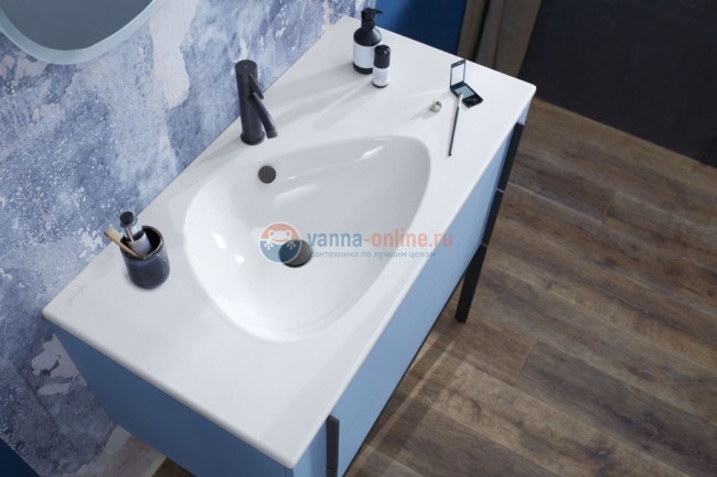 Смеситель для раковины Jacob Delafon Nouvelle Vague E78335-BLV, с донным клапаном, черный матовый Смеситель для раковины Jacob Delafon Nouvelle Vague E78335-BLV, с донным клапаном, черный матовый