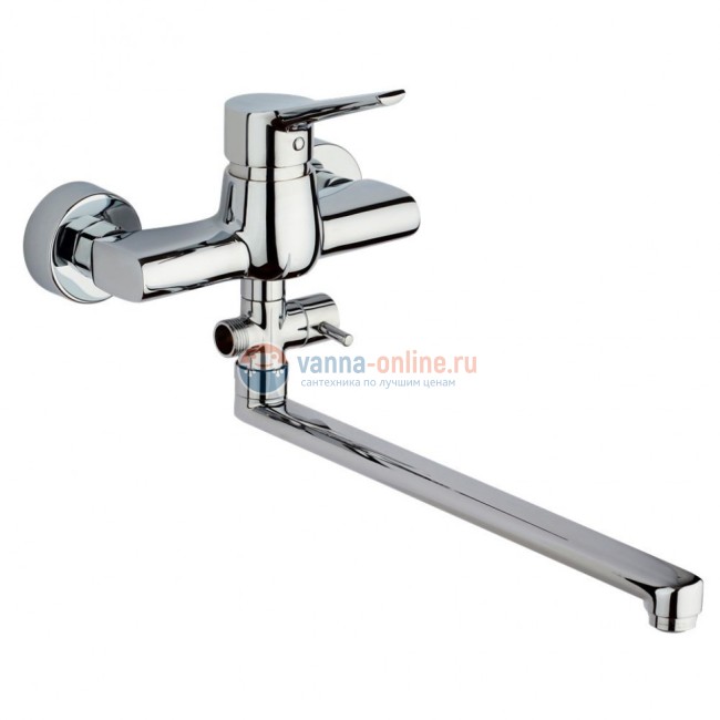 Смеситель для ванны Paini Messina MECR119KM с длинным изливом без аксессуара Смеситель для ванны Paini Messina MECR119KM с длинным изливом без аксессуара