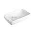 Раковина накладная, встраиваемая снизу 500х320хh100мм. Axa H10 прямоугольная