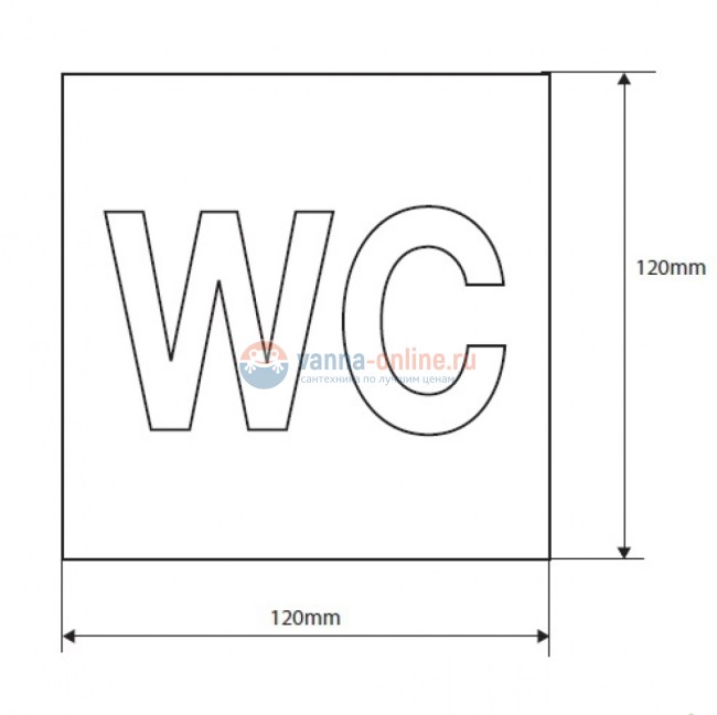 Табличка «Туалет» Bemeta Hotel 111022085, хром матовый Табличка «Туалет» Bemeta Hotel 111022085, хром матовый