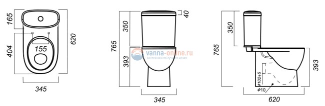 Напольный унитаз Sanita Luxe ArtLuxe ARTSLCC01040622 крышка микролифт Напольный унитаз Sanita Luxe ArtLuxe ARTSLCC01040622 крышка микролифт