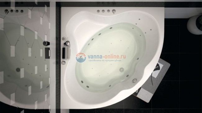 Акриловая ванна Aquanet Santiago 160x160 00204034