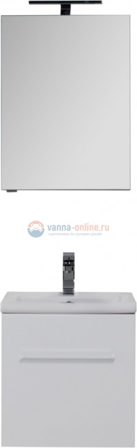 Тумба с раковиной Aquanet Порто 50 белый, 00195729