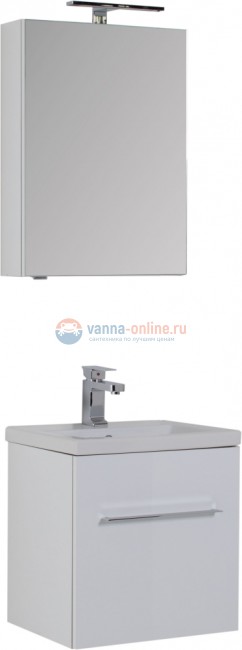 Тумба с раковиной Aquanet Порто 50 белый, 00195729