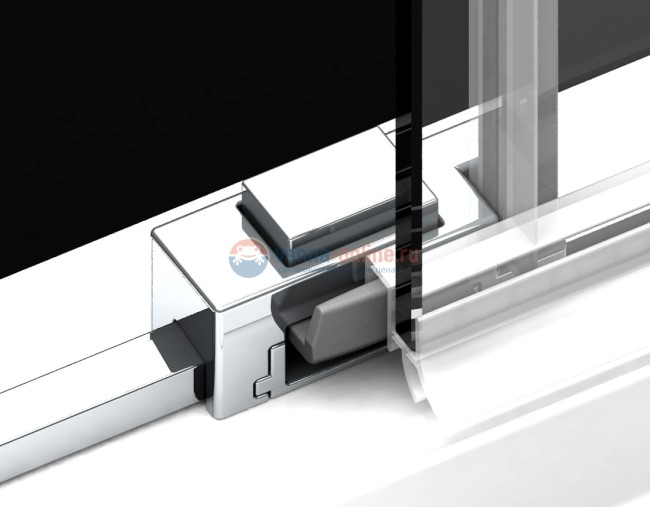 Душевой уголок Radaway Idea KDJ 100 x 110 левый, стекло прозрачное