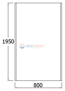 Душевая стенка Jacob Delafon Contra E22FC80-GA 80 см Душевая стенка Jacob Delafon Contra E22FC80-GA 80 см