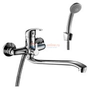 Смеситель для ванны и душа Rossinka A35-34 универсальный с гарнитуром