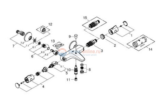 Термостат Grohe Grohtherm 800 34567000 для ванны Термостат Grohe Grohtherm 800 34567000 для ванны
