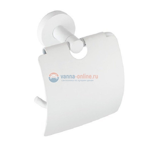 Держатель туалетной бумаги Bemeta White 104112014 14 x 8 x 15.5 см с крышкой, белый