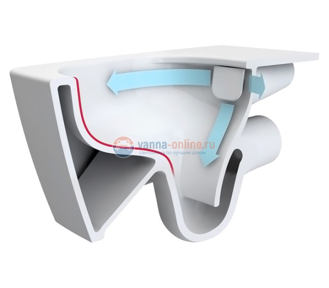 Инсталляция с унитазом Vitra S50 9003B003-7201 сиденье микролифт, клавиша хром