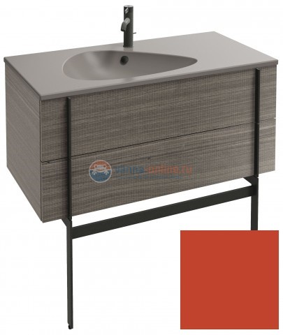 Тумба под раковину Jacob Delafon Nouvelle Vague 100 EB3032-S45, цвет - маковый сатин