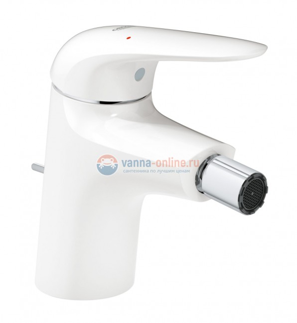 Смеситель Grohe Eurostyle NEW 23720LS3 для биде 2015, с донным клапаном, белая луна