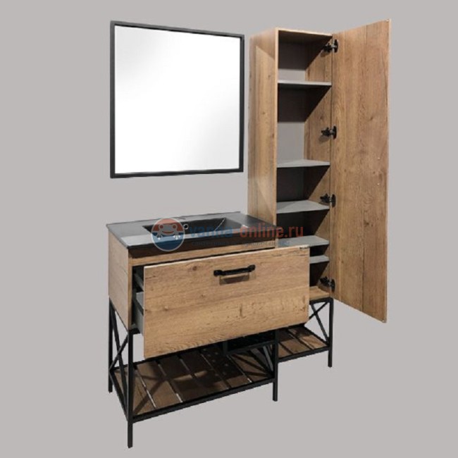 Зеркало Comfortу Бредфорд-75, черный