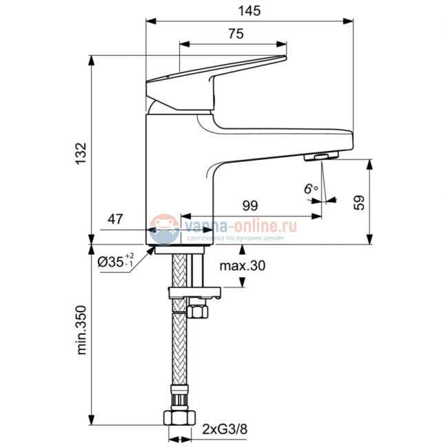 Смеситель для раковины Ideal Standard CERAPLAN BD200AA