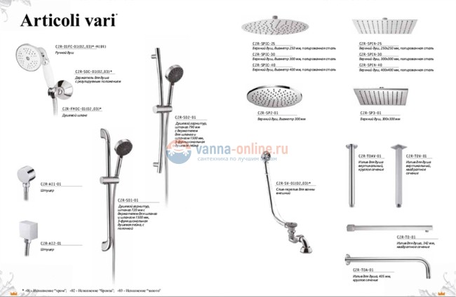 Гигиенический душ Cezares Articoli Vari IF-03 со шлангом 120 см, золото, без держателя