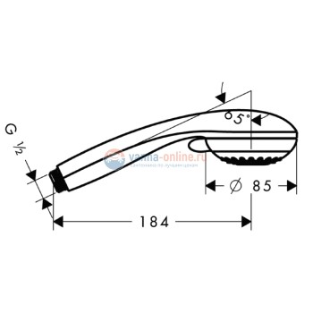 Ручной душ Hansgrohe Crometta 85 Multi 28563 Ручной душ Hansgrohe Crometta 85 Multi 28563