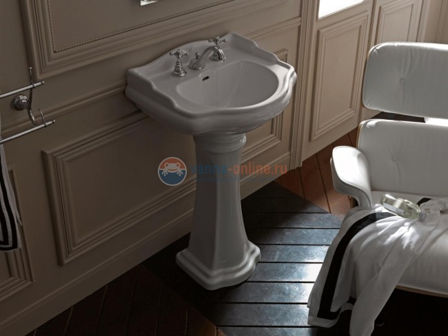 Раковина Kerasan Retro 104501*3, под смеситель на 3 отв., 56*46,5 см Раковина Kerasan Retro 104501*3, под смеситель на 3 отв., 56*46,5 см