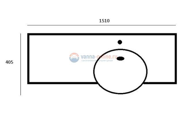 Раковина Акватон Hotel D 151 см 1A710331PI01R белая правая