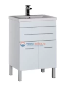 Тумба под раковину Aquanet Верона 58 напольная (2 дверцы, 1 ящик) 00182507, цвет белый