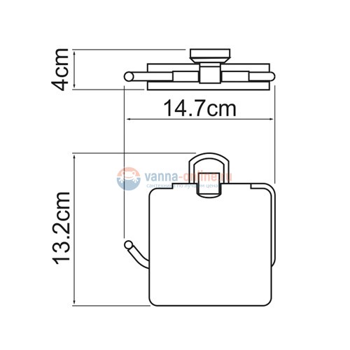 Держатель для туалетной бумаги WasserKRAFT Oder 3025, с крышкой Держатель для туалетной бумаги WasserKRAFT Oder 3025, с крышкой