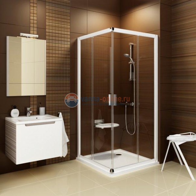 Душевой уголок Ravak Blix BLRV2K-120 1XVG0C00ZH, блестящий/графит