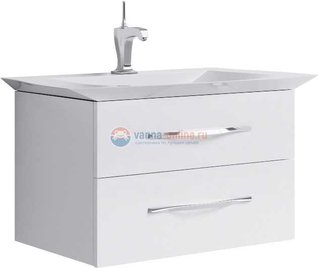 Тумба под раковину Aqwella Simphony 900 Sim.01.07/2/W, белый