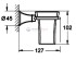 Держатель со стаканом Grohe Grandera 40626IG0, хром/золото