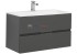 Тумба с раковиной Aquanet Алвита 90 240111, цвет серый антрацит