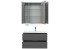 Тумба с раковиной Aquanet Алвита 90 240111, цвет серый антрацит