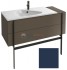 Тумба под раковину Jacob Delafon Nouvelle Vague 120 EB3033-G98, 2 ящика, с выступом, цвет - темно-синий глянцевый