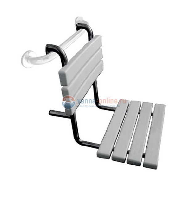 Сидeнье для душа Bemeta Help 338125081 44 см, белый, хром глянцевый Сидeнье для душа Bemeta Help 338125081 44 см, белый, хром глянцевый