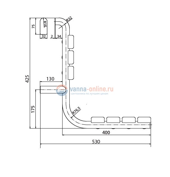 Сидeнье для душа Bemeta Help 338125081 44 см, белый, хром глянцевый Сидeнье для душа Bemeta Help 338125081 44 см, белый, хром глянцевый